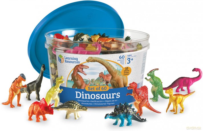 Zestaw 60szt-Dinozaury, Figurki do nauki liczenia