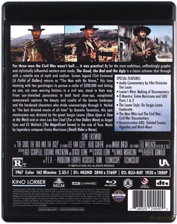 The Good, the Bad and the Ugly (Dobry, zły i brzydki) [Blu-Ray 4K]+[Blu-Ray]