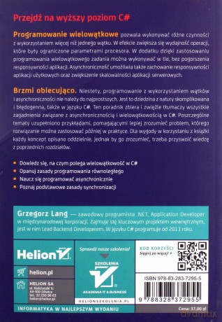 Asynchroniczność i wielowątkowość w języku C# - Grzegorz Lang [KSIĄŻKA]