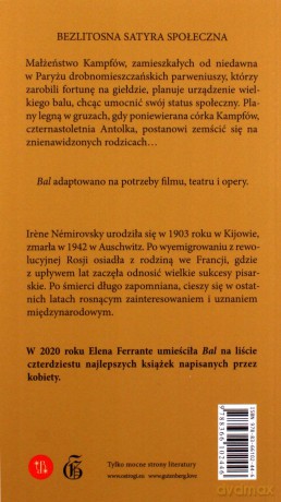 Bal - Irene Némirovsky [KSIĄŻKA]