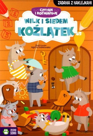 Czytam i rozwiązuję. Wilk i siedem koźlątek [KSIĄŻKA]