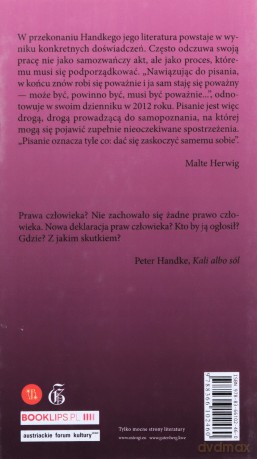 Kali albo sól. Historia z przedzimia - Peter Handke [KSIĄŻKA]