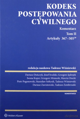 Kodeks postępowania cywilnego Komentarz (Tom 2) [KSIĄŻKA]
