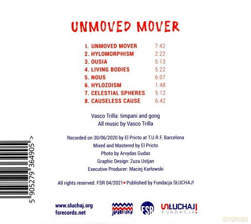 Vasco Trilla: Unmoved Mover [CD]