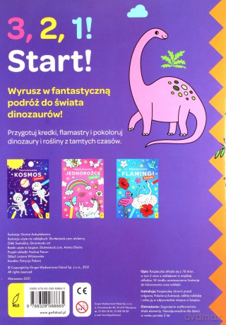 Dinozaury. Moja kolorowanka - Opracowanie zbiorowe [KSIĄŻKA]