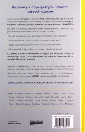 Liderzy. 30 inspirujących rozmów z największymi liderami naszych czasów - David Rubenstein [KSIĄŻKA]