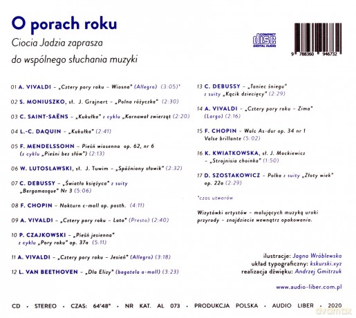 O porach roku. Ciocia Jadzia zaprasza do wspólnego słuchania muzyki - Jadwiga Mackiewicz [AUDIOBOOK]
