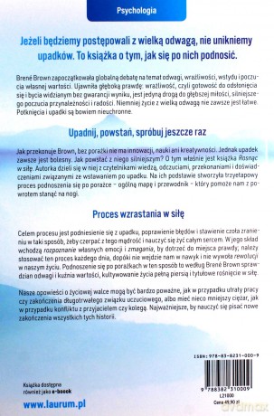 Rosnąc w siłę. Rozpoznanie. Zmagania. Rewolucja. Trzy etapy podnoszenia się po upadku - Brené Brown [KSIĄŻKA]