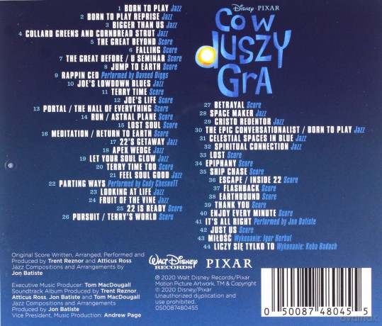 Soul - Co w Duszy Gra soundtrack (PL) [CD]