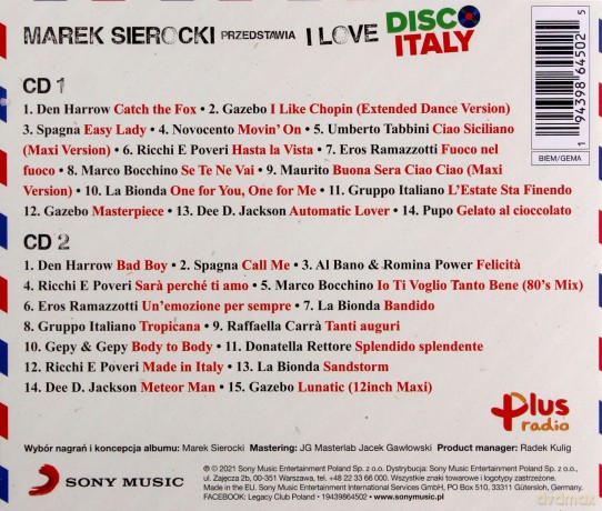 Marek Sierocki Przedstawia: I Love Disco Italy [2CD]