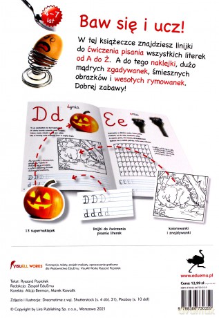 Literki. Uczę się pisać! [KSIĄŻKA]