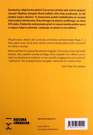 Siedem typów ateizmu - John Gray [KSIĄŻKA]