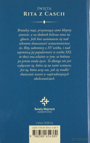 Święta Rita z Cascii Modlitewnik - M. Białkowska [KSIĄŻKA]