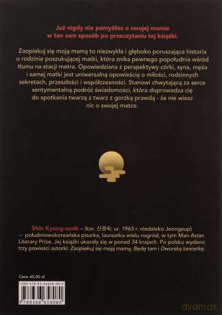 Zaopiekuj się moją mamą - Kyung-sook Shin [KSIĄŻKA]