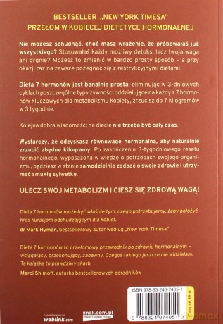 Dieta 7 hormonów. Ulecz swój metabolizm i schudnij w 3 tygodnie - Sara Gottfried [KSIĄŻKA]