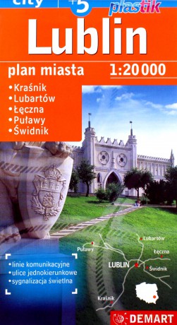 Plan miasta Lublin 1:20 000 plastik