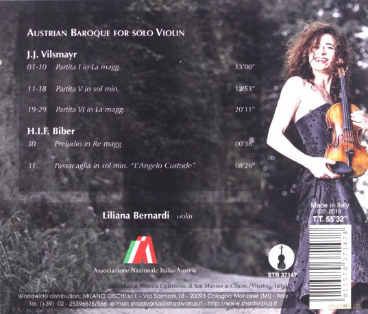 Liliana Bernardi: Austrian Baroque Solo Violin [CD]