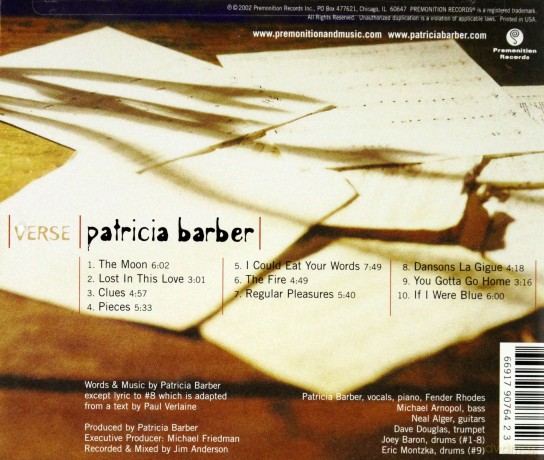 Patricia Barber: Verse [CD]