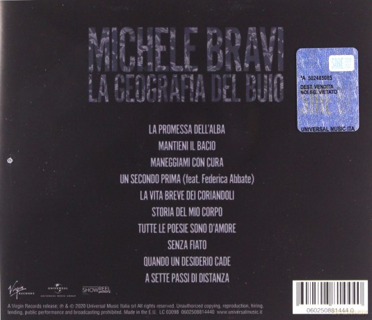 Michele Bravi: La Geografia Del Buio [CD]