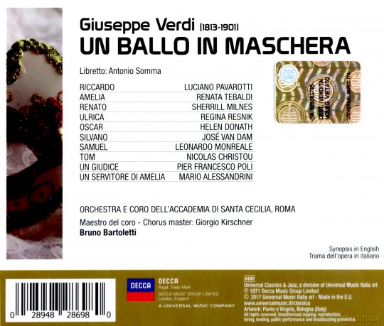 Luciano Pavarotti: Un Ballo In Maschera [2CD]