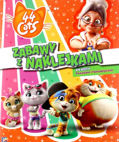 44 Koty. Zabawy z nakljekami. Puszyste i fantastyczne [KSIĄŻKA]