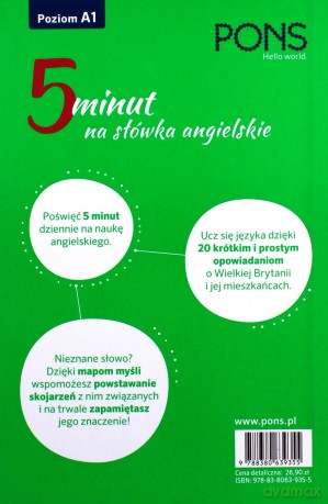 5 minut na słówka angielskie A1 [KSIĄŻKA]