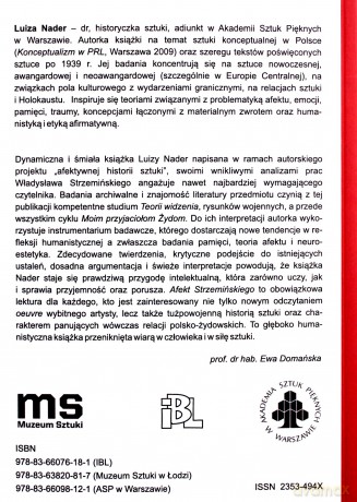 Afekt Strzemińskiego. Teoria widzenia - Muzeum Sztuki w Łodzi [KSIĄŻKA]