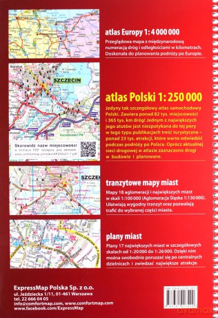 Atlas samochodowy Polska 1:250 000/2022 [KSIĄŻKA]
