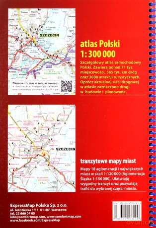 Atlas samochodowy Polska 1:300 000/2022 [KSIĄŻKA]
