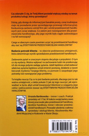 Badanie potrzeb klienta - Urszula Bartkowska [KSIĄŻKA]