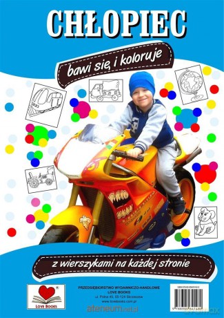 Chłopiec bawi się i koloruje - Agnieszka Wileńska [KSIĄŻKA]