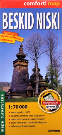 Comfort!map Beskid Niski 1: 70 000 laminat