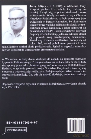 Czek dla białego gangu - Jerzy Edigey [KSIĄŻKA]
