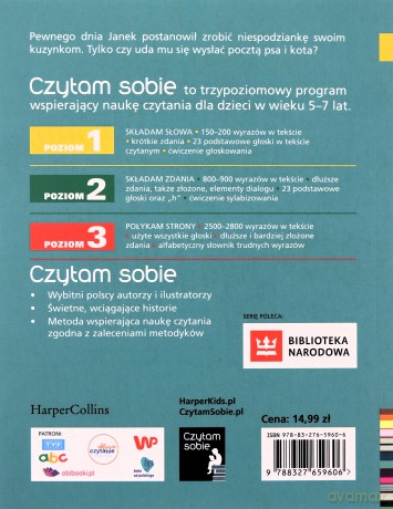 Czytam sobie - Koperta z kotem - Justyna Bednarek [KSIĄŻKA]