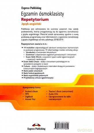 Egzamin Ósmoklasisty Repetytorium język angielski Książka nauczyciela - Jenny Dooley [KSIĄŻKA]