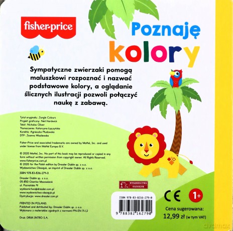 Fisher Price. Poznaję kolory - Nicholas Oliver [KSIĄŻKA]