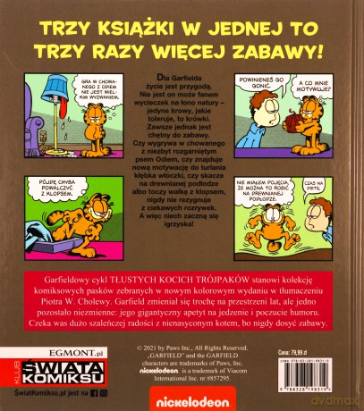 Garfield (Tom 9) Tłusty koci trójpak - Jim Davis [KOMIKS]