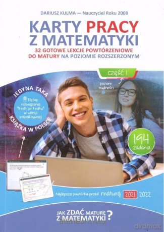 Karty pracy z matematyki Zakres rozszerzony cz.1 2020 - Dariusz Kulma [KSIĄŻKA]