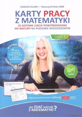 Karty pracy z matematyki Zakres rozszerzony cz.2 2020 - Dariusz Kulma [KSIĄŻKA]