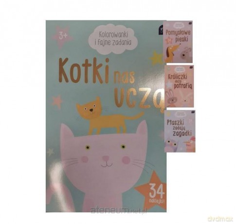Kolorowanka A4 z naklejkami Fajne Zadania MIX [KSIĄŻKA]