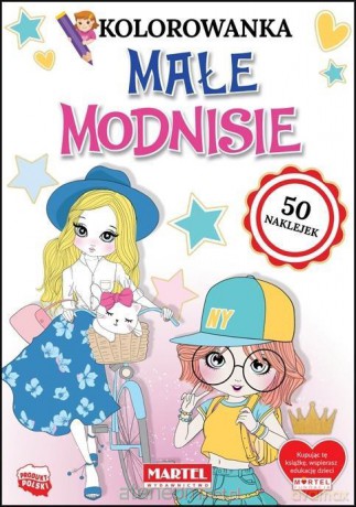 Kolorowanka z naklejkami. Małe Modnisie [KSIĄŻKA]