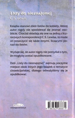 Listy do nieznajomej - C.S. Lewis [KSIĄŻKA]