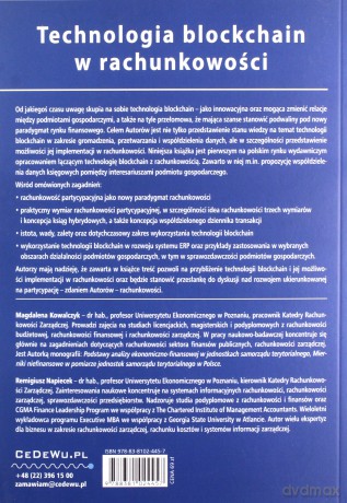 Technologia blockchain w rachunkowości - Magdalena Kowalczyk, Remigiusz Napiecek [KSIĄŻKA]