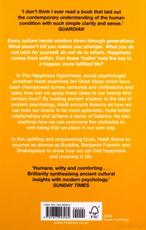 The Happiness Hypothesis - Jonathan Haidt [KSIĄŻKA]