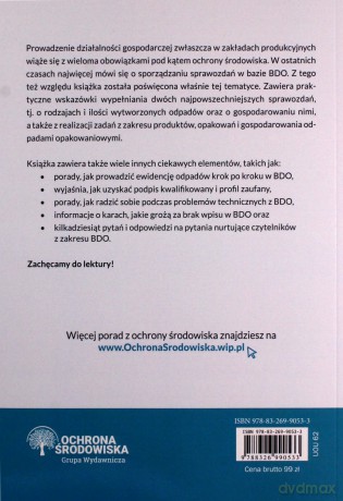 Baza BDO. Praktyczny poradnik użytkownika [KSIĄŻKA]