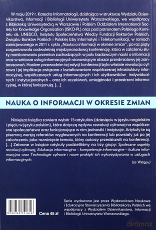 Nauka o informacji w okresie zmian. Vol X. Rewolucja cyfrowa: infrastruktura, usługi, użytkownicy [KSIĄŻKA]