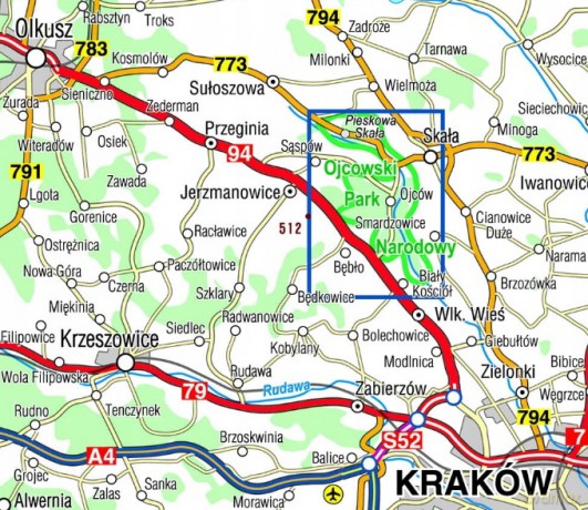Ojcowski Park Narodowy mapa kieszonkowa [KSIĄŻKA]