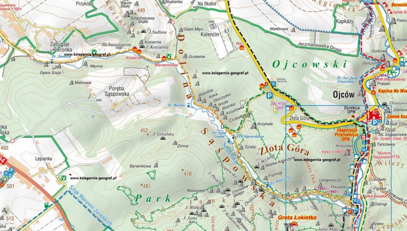 Ojcowski Park Narodowy mapa kieszonkowa [KSIĄŻKA]