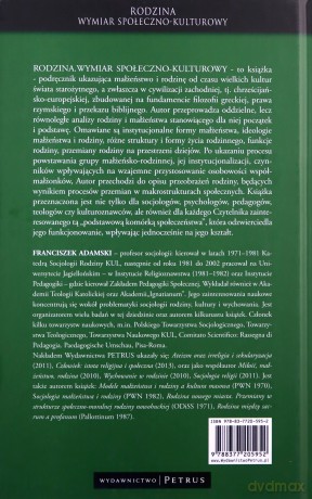Rodzina. Wymiar społeczno - kulturowy - Franciszek Adamski [KSIĄŻKA]