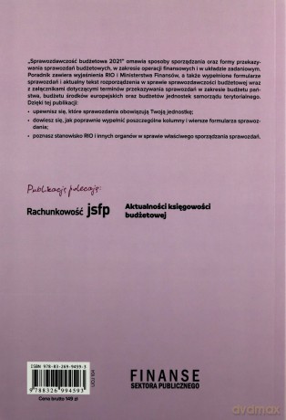 Sprawozdawczość budżetowa 2021 - Barbara Jarosz [KSIĄŻKA]